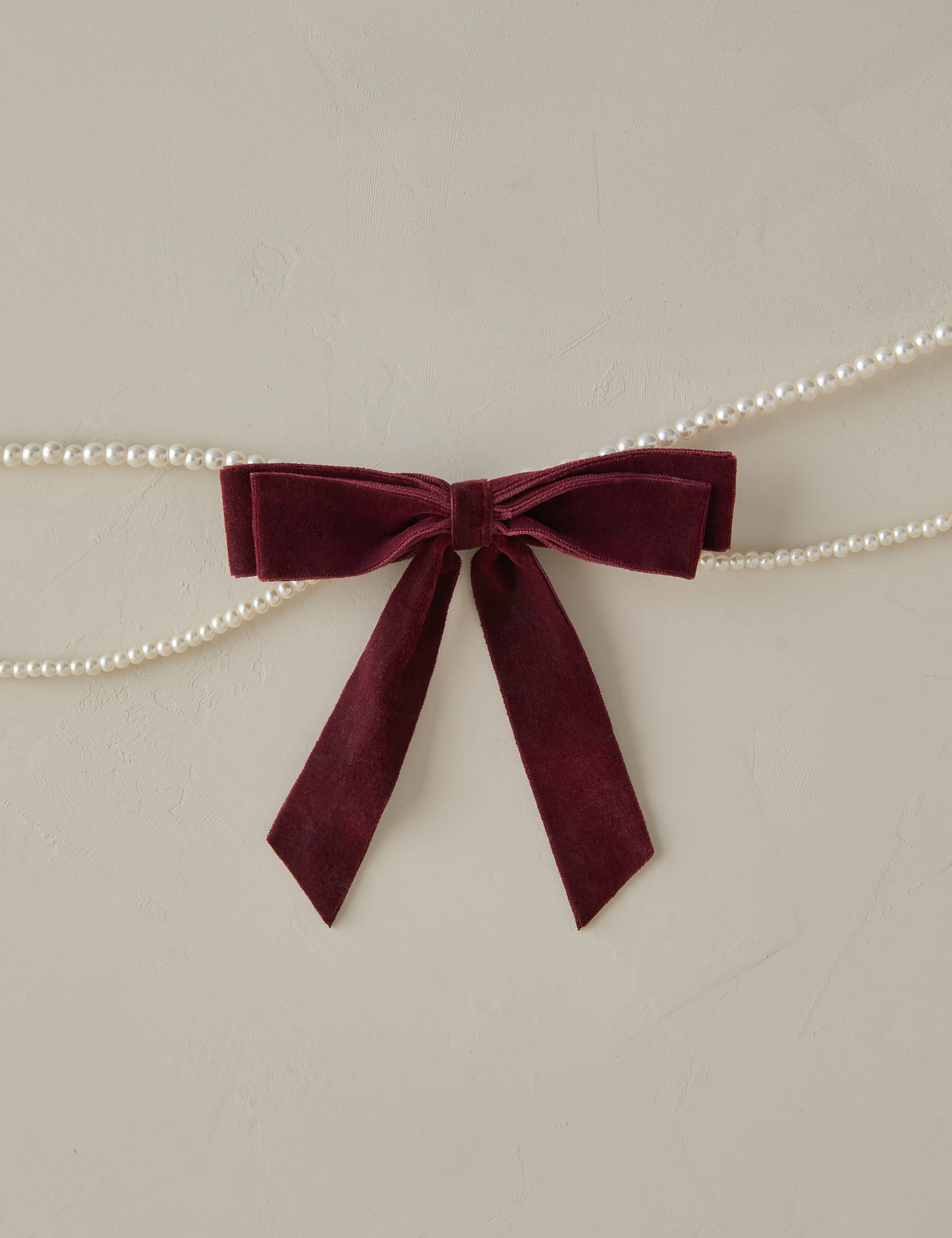 Aldenbury Velvet Ribbon and Pearl Garland | Lulu and Georgia 