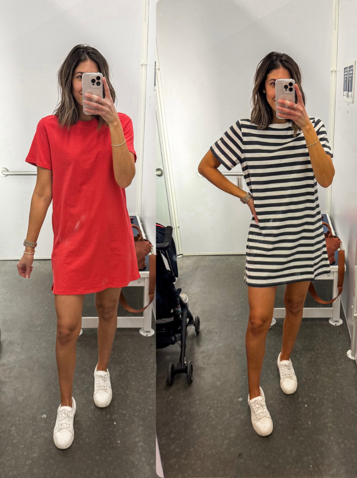 The best t shirt dresses! Such an easy spring & summer outfit to dress up or down! (size Small in red and Medium in navy striped.)

#LTKFindsUnder50 #LTKSpringSale #LTKSaleAlert