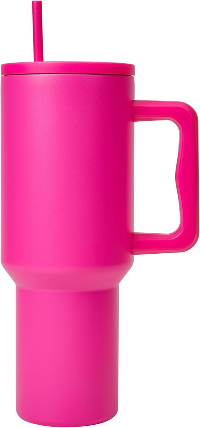 40 oz Tumbler with Handle and Straw Lid,Stainless Steel Insulated Tumblers,Travel Coffee Mug Cup,... | Amazon (US)