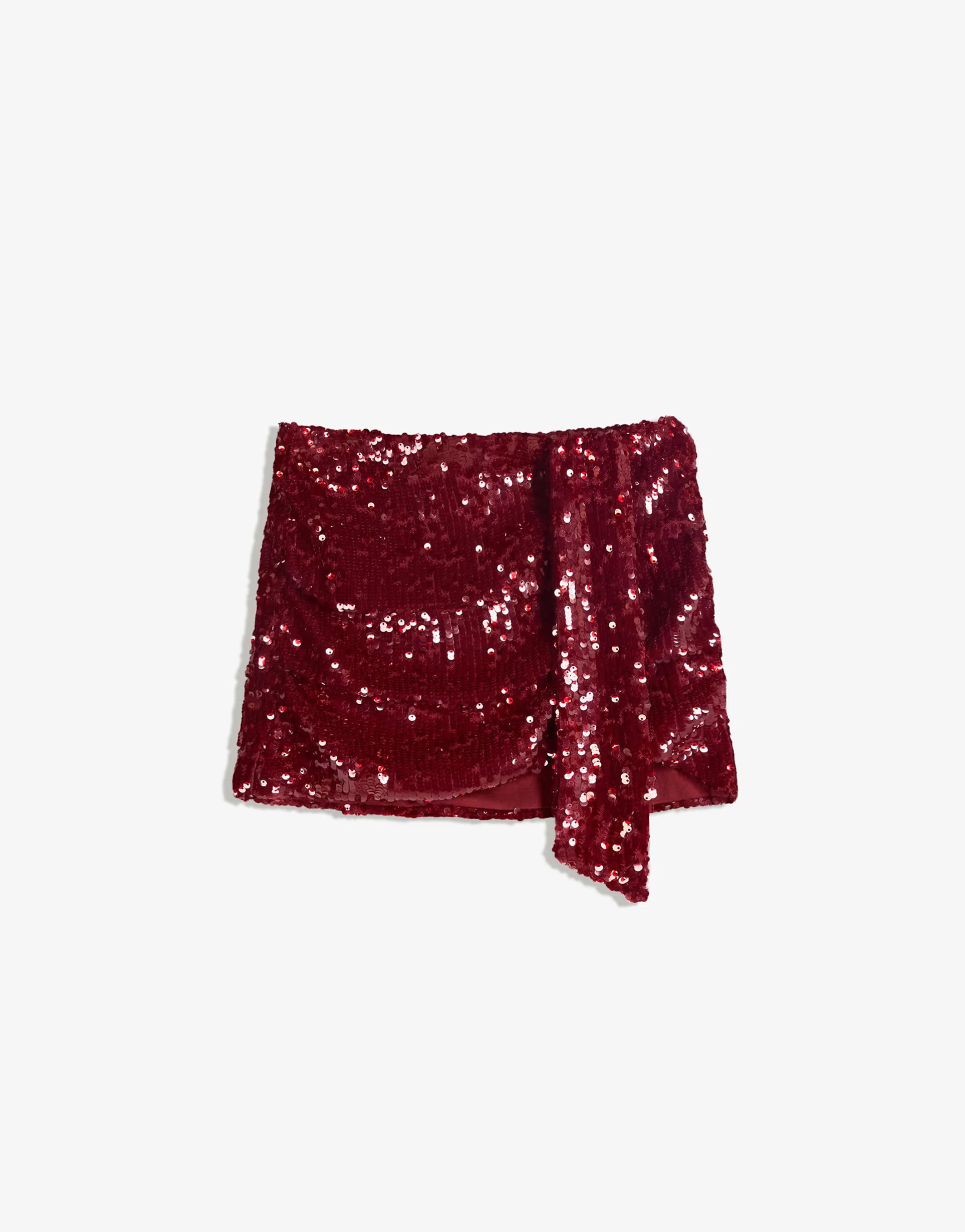 Bershka Sequin mini skirt in red | ASOS | ASOS (Global)