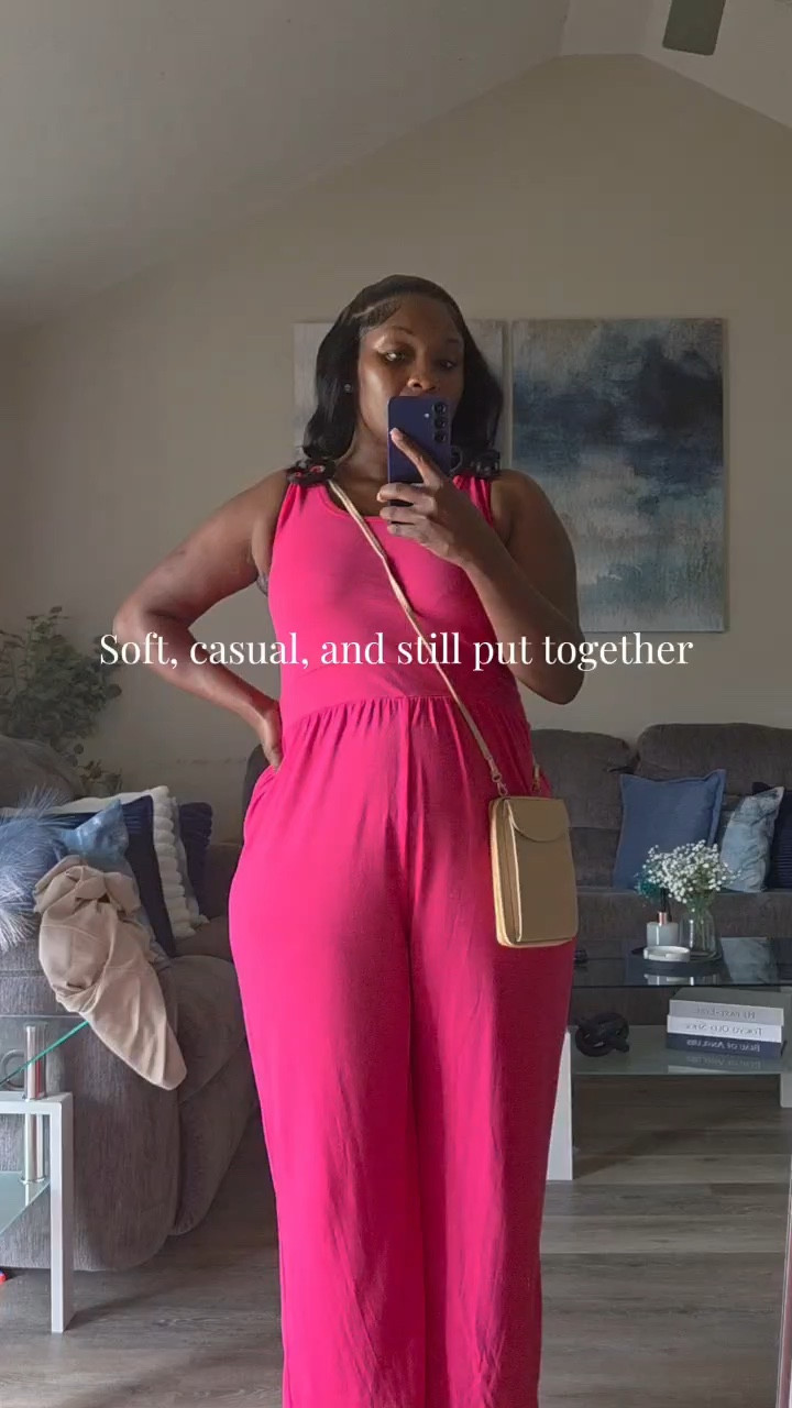 This look is all about comfort with a soft, neutral feel. The pink romper is easy, flattering, and perfect for everyday wear. Paired with a tan cardigan for that light layer that keeps it cozy without feeling heavy.

Finished it off with simple accessories and a crossbody to keep it practical and cute.

Everything is comfortable, casual, and easy to throw on while still looking intentional.

For reference
Weight: 172
Bra size: 34F
Romper: Large
Cardigan: Medium
Shoes: Size 7
Crossbody: Shein

#LTKootd #LTKmomlife #LTKgrwm