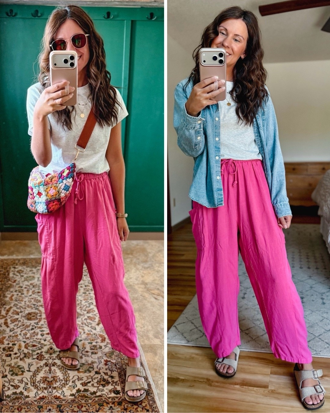 Small in my tee (selling out so I also linked similar!) and xs in my linen blend pants. My Birkenstock sandals are size 36. My denim shirt is older, so I linked similar💗

#LTKPetite #LTKgrwm #LTKootd