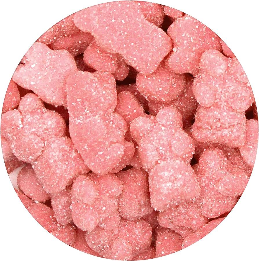 Pink Gummy Bears Sugared, Pink Candy Strawberry Flavored, The Hampton Popcorn & Candy Company, 2.... | Amazon (US)