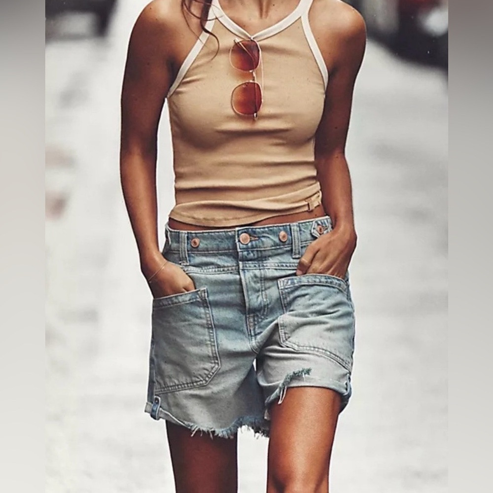 FREE PEOPLE WE THE FREE Palmer Shorts\u200e La La Land 25 | Poshmark