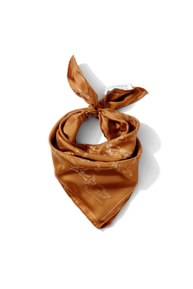 Eighteen Forty Two Longhorn Outline Silk Twill Bandana | Nordstrom | Nordstrom