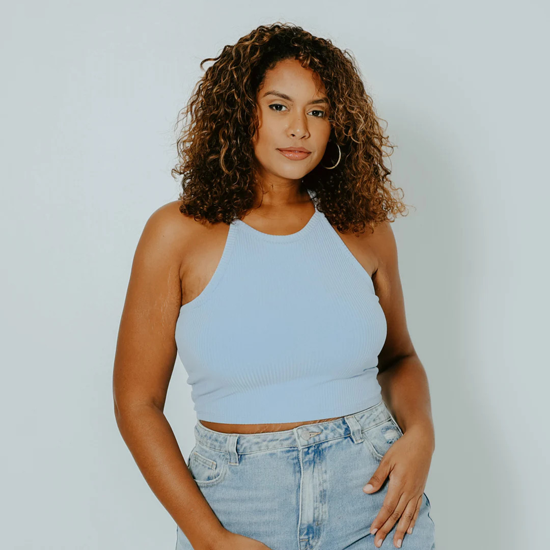High Neck Brami (Crop) | Klassy