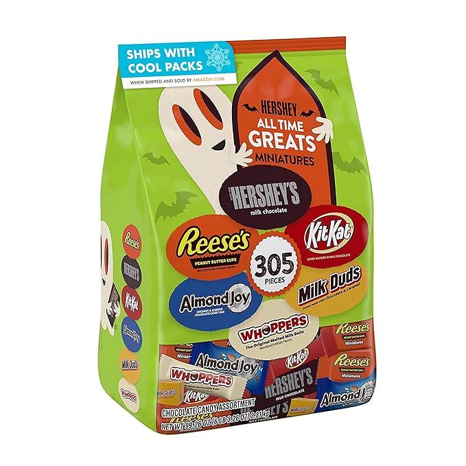 Hershey All Time Greats Miniatures Chocolate Assortment Candy, Halloween, 99.26 oz Bulk Variety B... | Amazon (US)