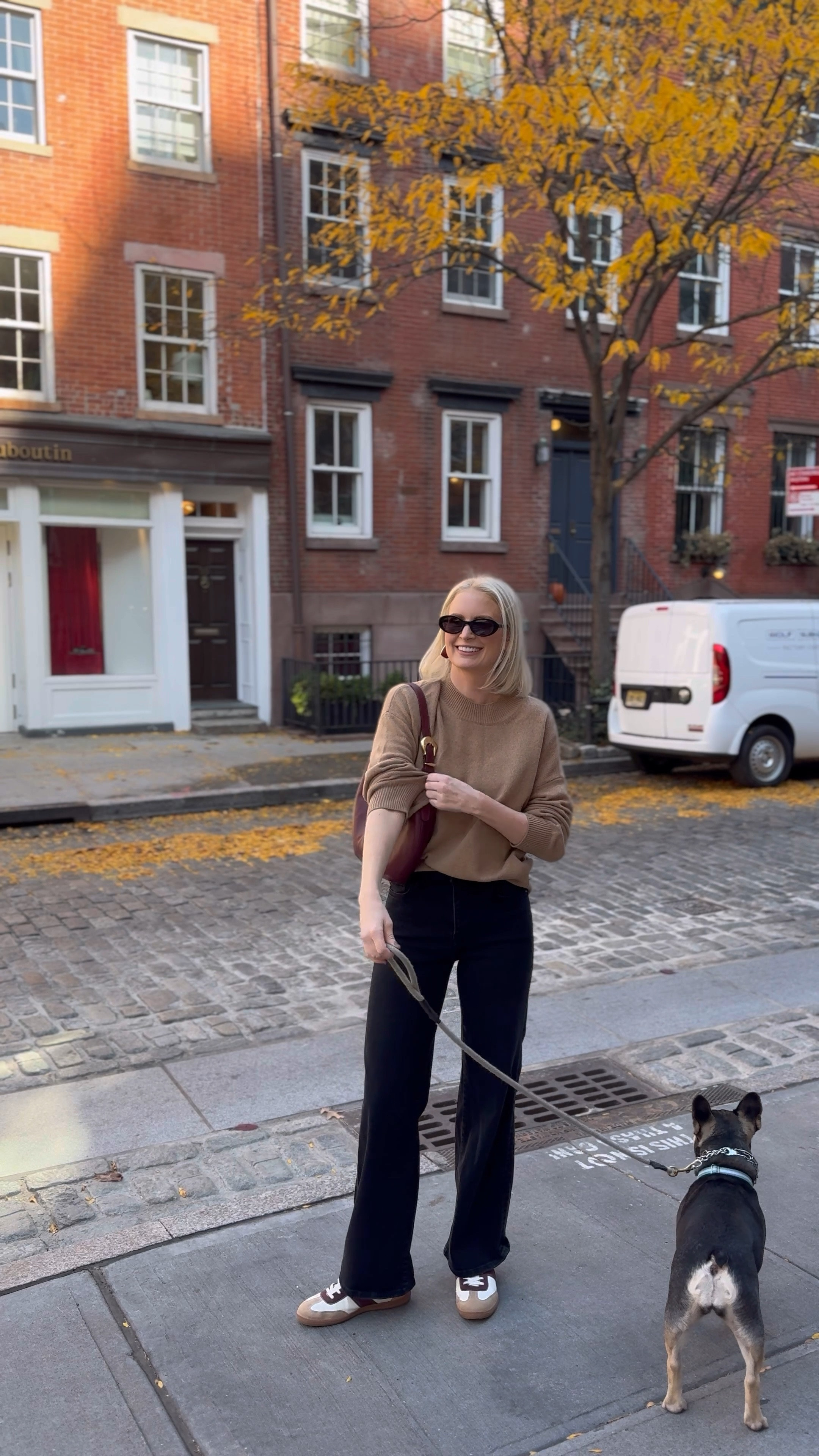 Today’s outfit! Sweater is old Cuyana, but linking a similar style they have right now. Sneaker color is from last year! 

#LTKStyleTip #LTKFindsUnder50 #LTKItBag