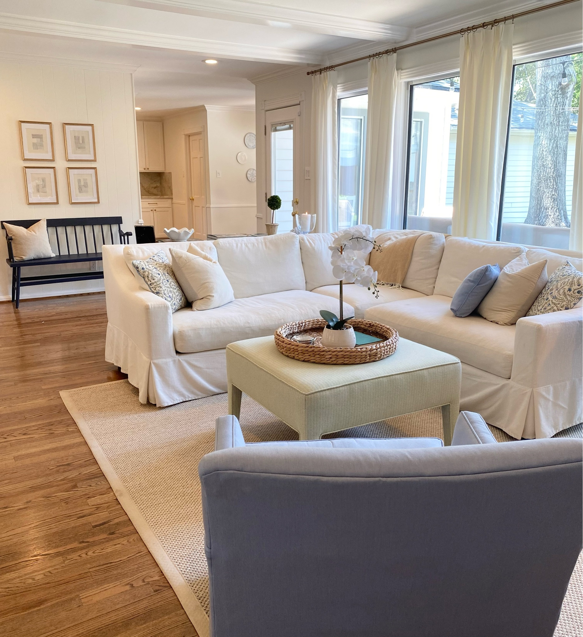 Family room details! 

The chair is in the fabric, Canvas Cornflower Sunbrella

#LTKFind #LTKhome