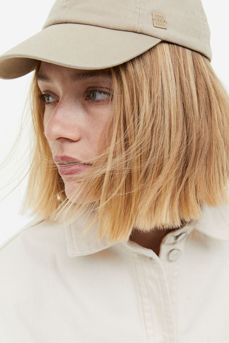 Gorra de algodón - Beige - MUJER | H&M ES | H&M (FR, IT, ES, PT, BE)
