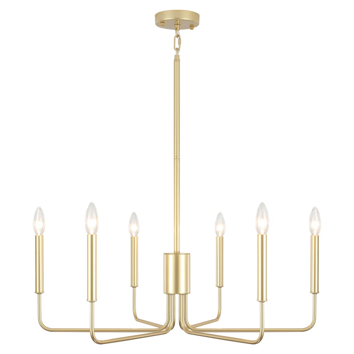 Roxsanne 6 Light Dimmable Classic / Traditional Chandelier Rustic Linear Candle-Style Kitchen Isl... | Wayfair North America