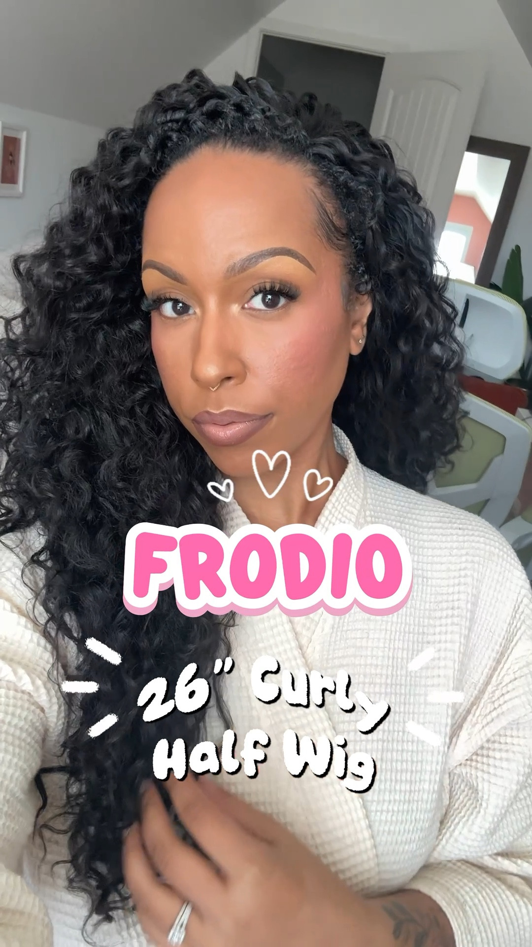 Vacation Hair loading 🏖️🏝️🍹

Shout out to Frodio Hair for sending over this 26” synthetic blend half wig for me to review. 

Super long so it will tangle. Beautiful curl pattern and luster. Color appears to be a 1B. 

#LTKTall #LTKgrwm #LTKBeauty