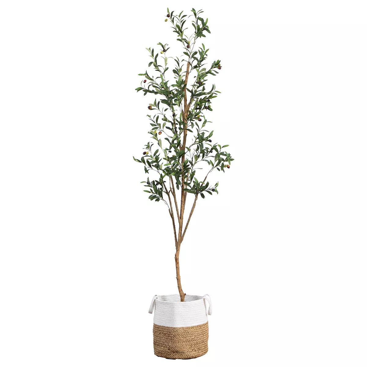 nearly natural 7-ft. Artificial Olive Tree Floor Decor | Kohl's