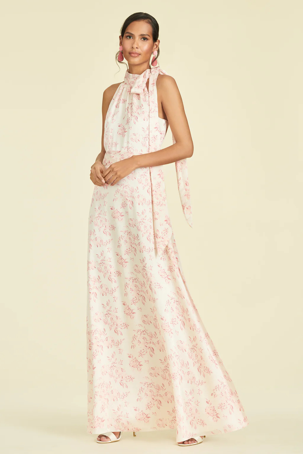 Kayla Gown - Rouge Rose Watercolor - Final Sale | Sachin and Babi