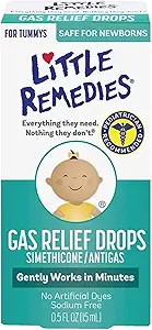 Little Remedies Gas Relief Drops for Tummy's, Natural Berry, 0.5 oz | Amazon (US)