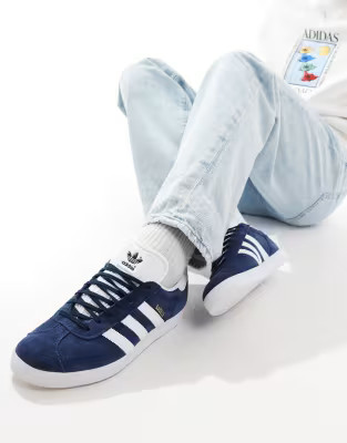 adidas Originals gazelle trainers in navy | ASOS (Global)