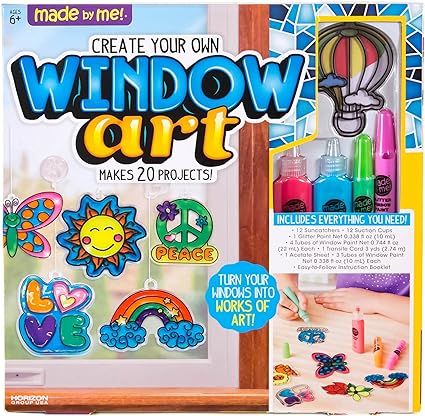 Made By Me Create Your Own Window Art by Horizon Group USA, Paint Your Own Suncatchers. Kit Inclu... | Amazon (US)
