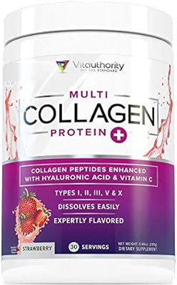 Amazon.com: Multi Collagen Peptides Plus Hyaluronic Acid and Vitamin C, Hydrolyzed Collagen Prote... | Amazon (US)