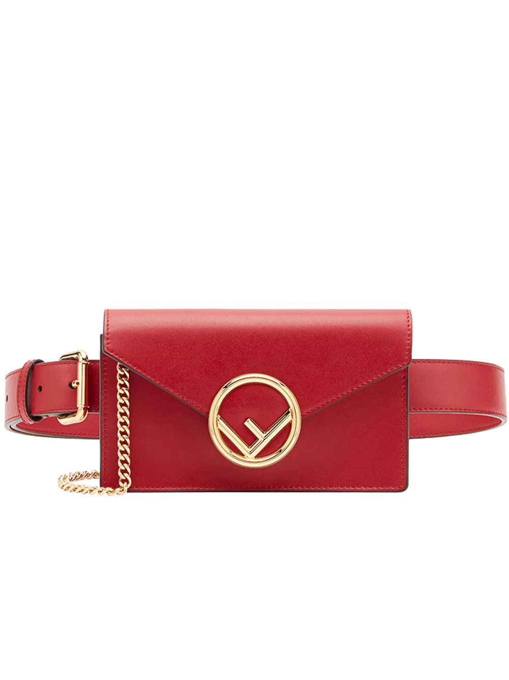 Fendi logo belt bag - Red | FarFetch Global