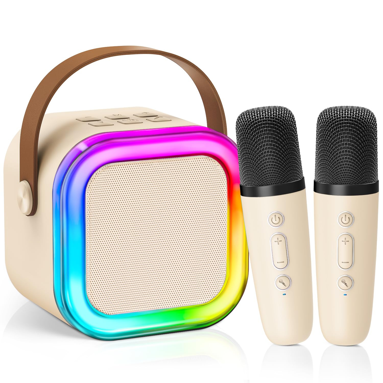 【2025 Newest】 Mini Karaoke Machine for Kids Girls & Boys - Portable Bluetooth Speaker with 2 ... | Amazon (US)