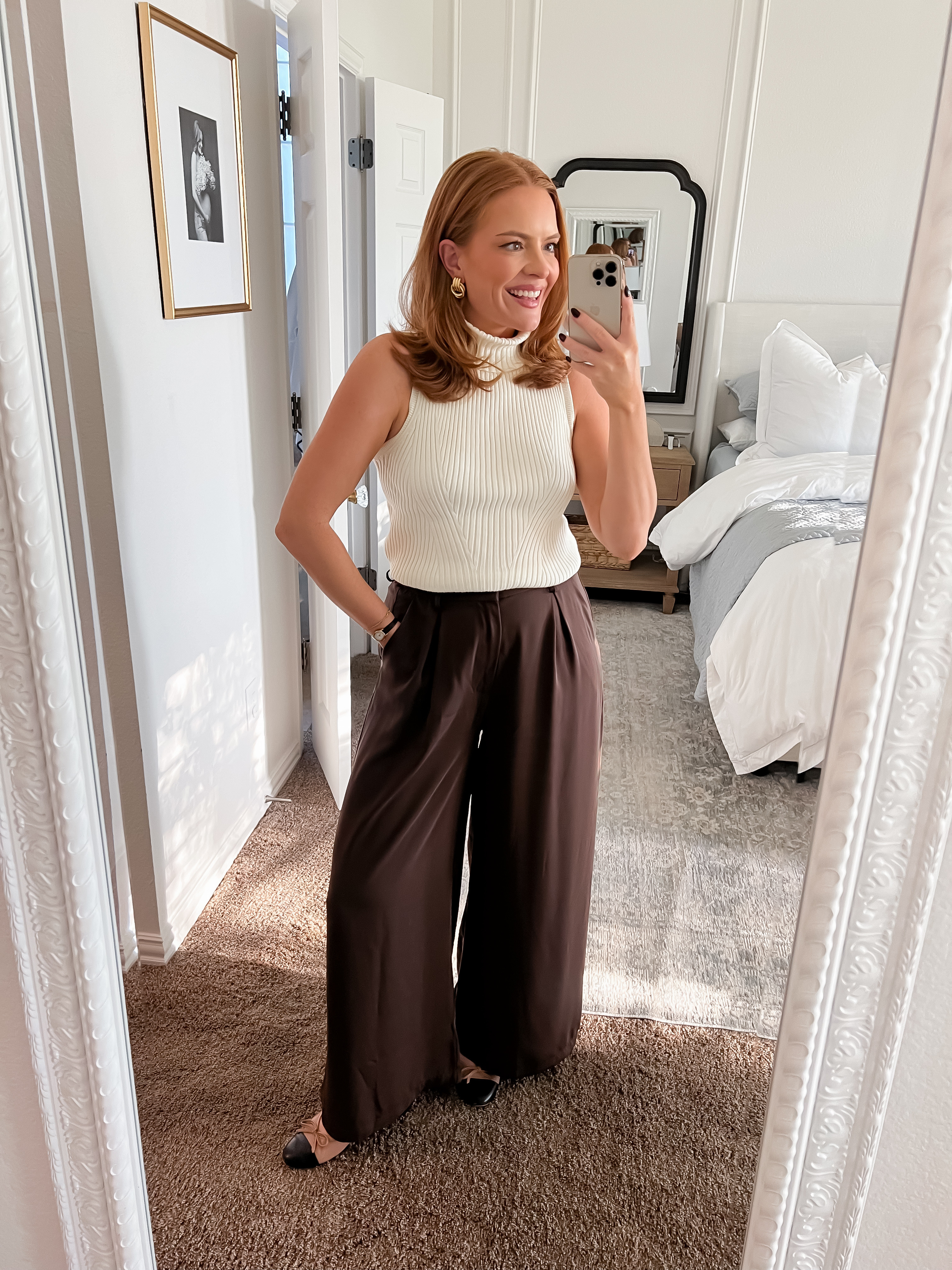 The perfect look for a warm fall day! It’s been in the 80’s in Texas so I’ve been loving a sleeveless sweater. 🤍

#LTKWorkwear #LTKStyleTip #LTKSeasonal