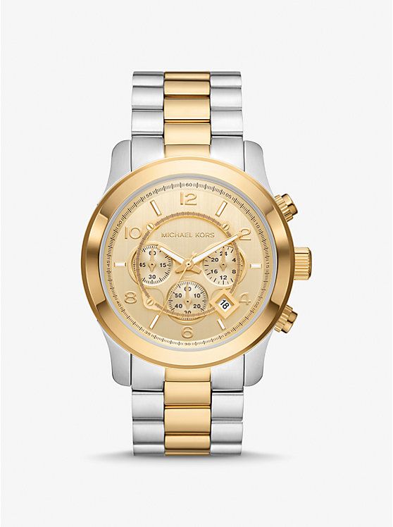 Oversized Runway Two-Tone Watch | Michael Kors US