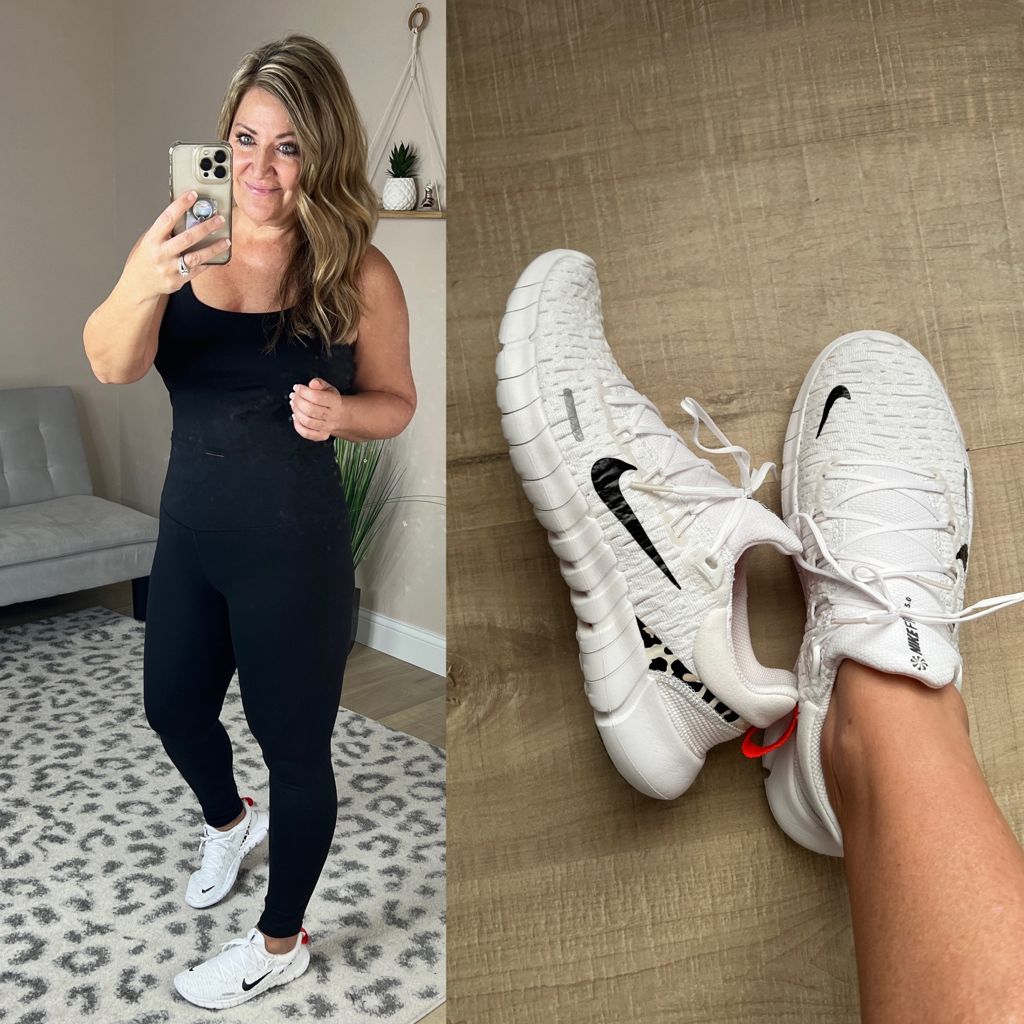 The BEST compression leggings! Such high-quality fabric yet so affordable! Breathable and squat-proof too! TTS Built in padded tank bra is perfect length for high waisted leggings. Those new Nike Free Run sneakers are EVERYTHING!! Size up 1/2

#LTKsalealert #LTKcurves #LTKshoecrush