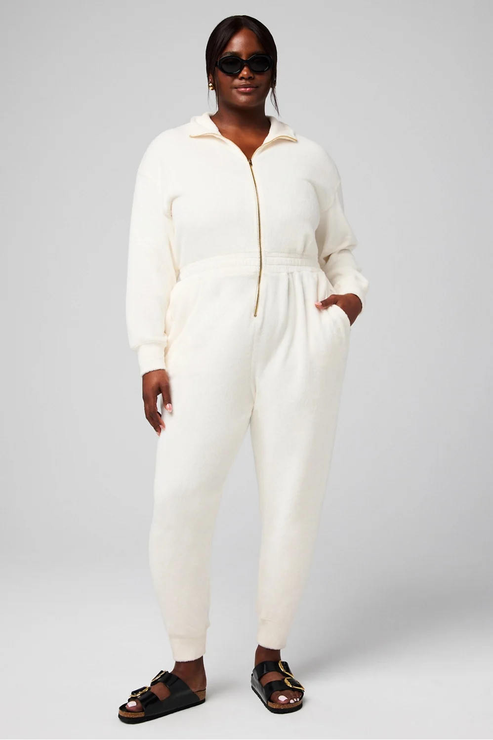 Cozy Cord Zip Onesie | Fabletics - North America