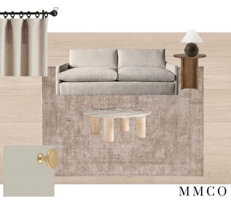 working on this small but cozy living room design with a fresh color pallet.

#LTKhome