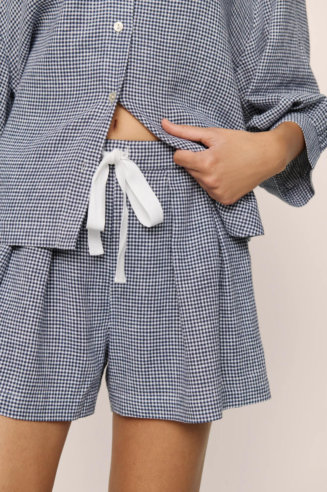 Linen Blend Relaxed Short | Eberjey