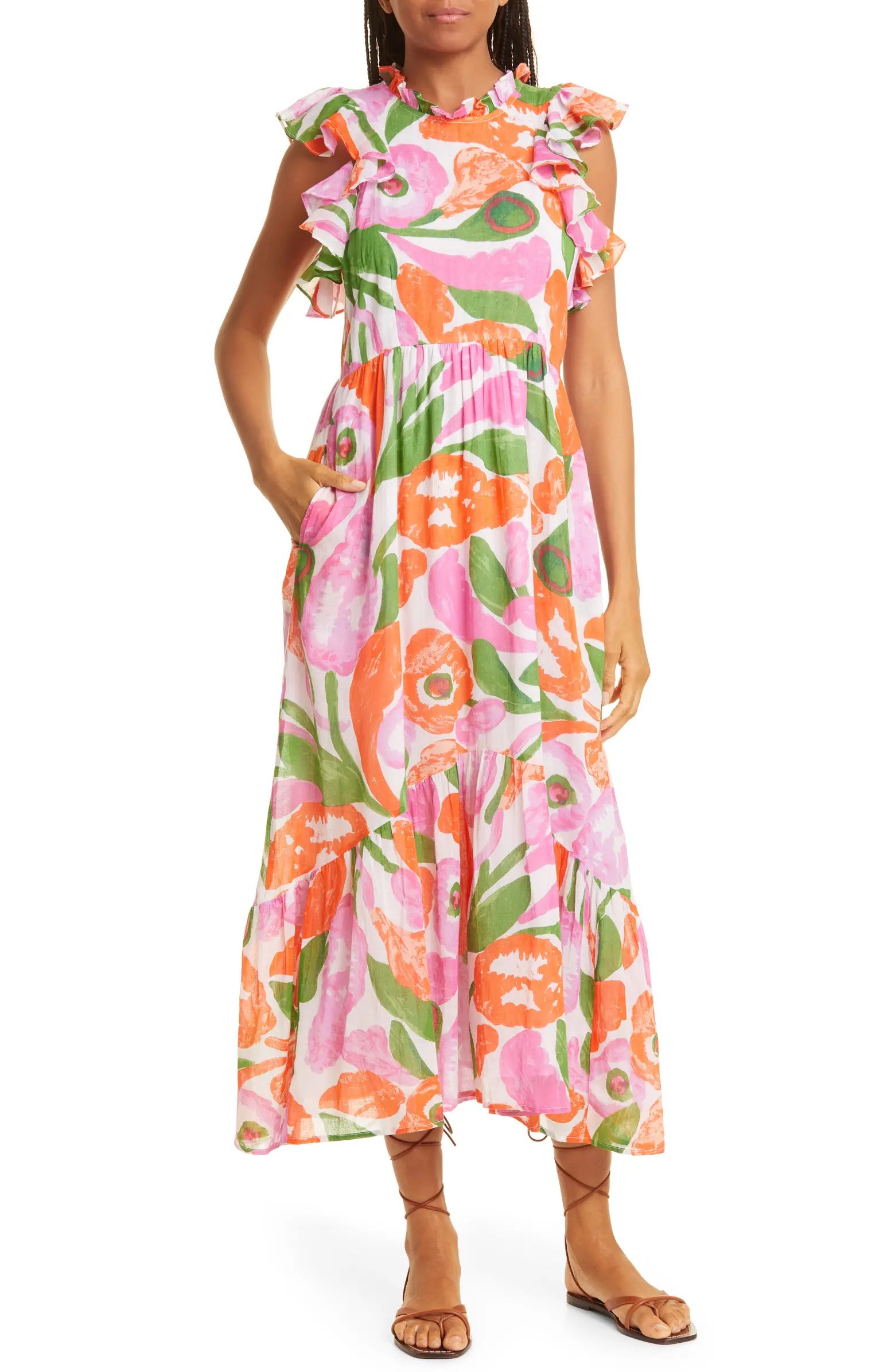 Hannah Floral Print Organic Cotton Dress | Nordstrom
