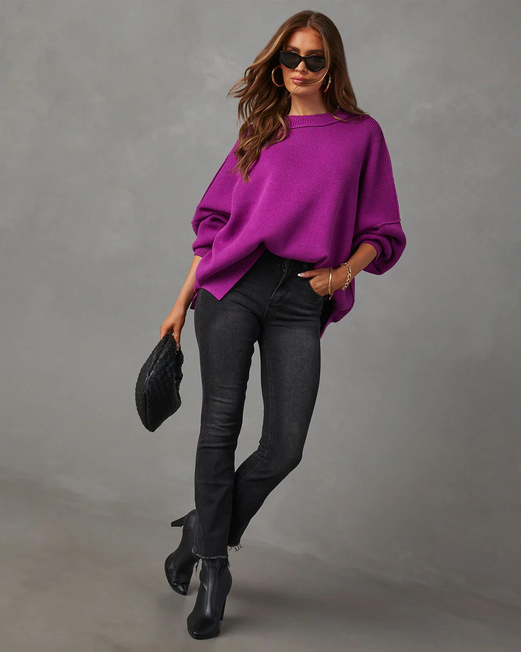 Elouise Knit Oversized Pullover Sweater | VICI