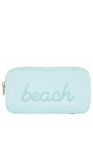 Sky Beach Embroidered Small Pouch in Sky | Revolve Clothing (Global)
