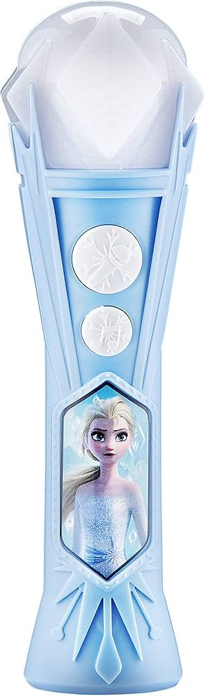 eKids Frozen Sing Along Microphone Toy for Kids with Built-in Music and Flashing Lights, Frozen T... | Amazon (US)