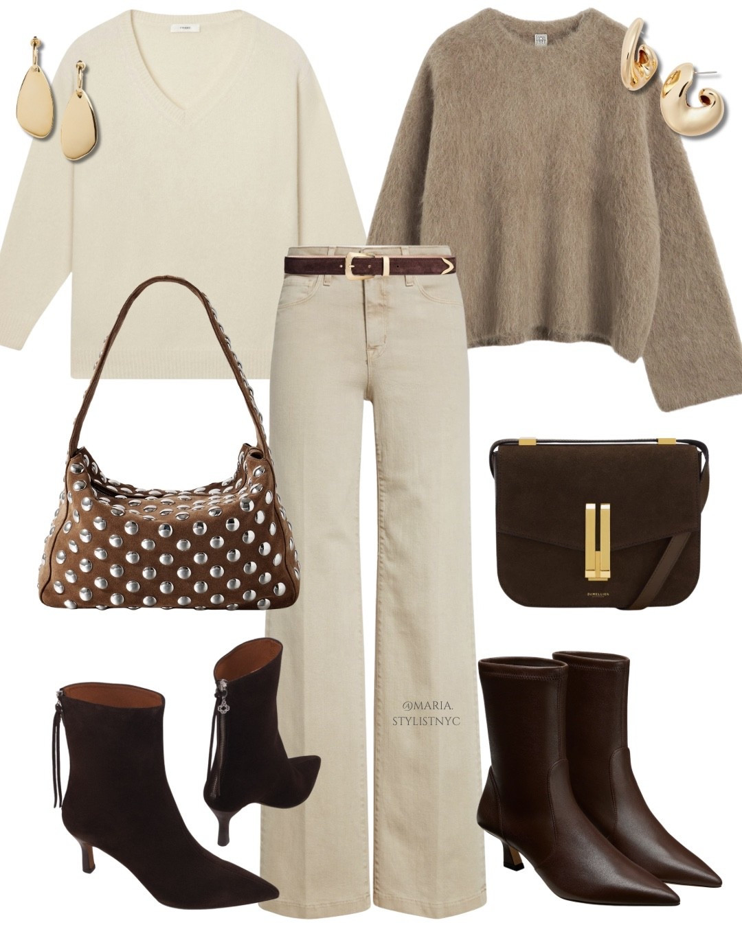 Fall Outfit 💫✨ Sweater + Beige Jeans + Booties 🤎#LTKStyleTip #LTKShoeCrush

#LTKWorkwear