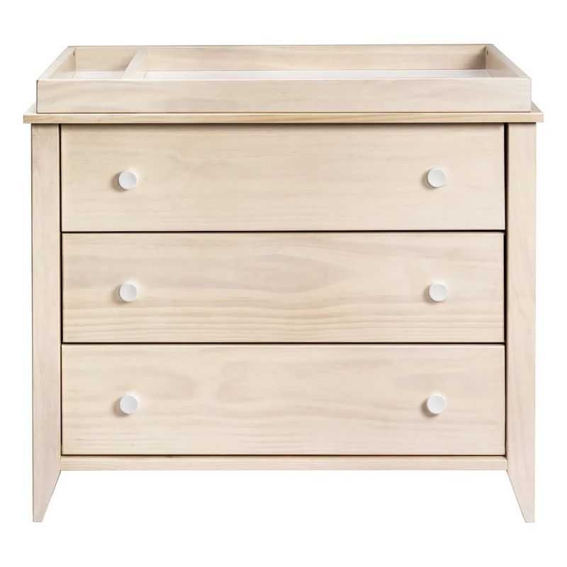 Sprout 3-Drawer Changer Dresser with Removable Changing Tray - Washed Natural/White | Project Nursery