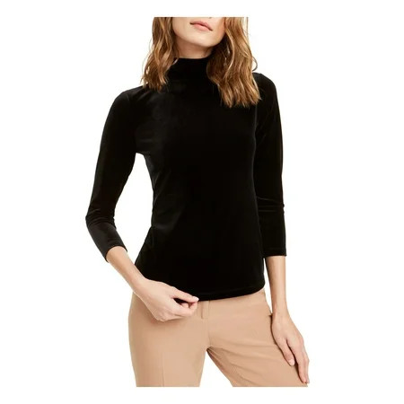 ANNE KLEIN Womens Black Long Sleeve Turtle Neck Top Size XL | Walmart (US)