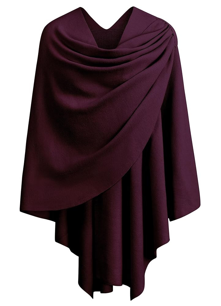 PULI Damen Poncho Schal Cashmere Feeling Strick Cape Cardigan Für Frauen Geschenk Für Mutter | Amazon (DE)