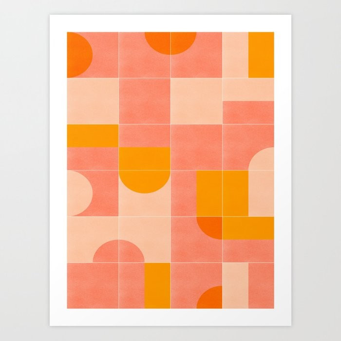 Retro Tiles 03 Art Print | Society6