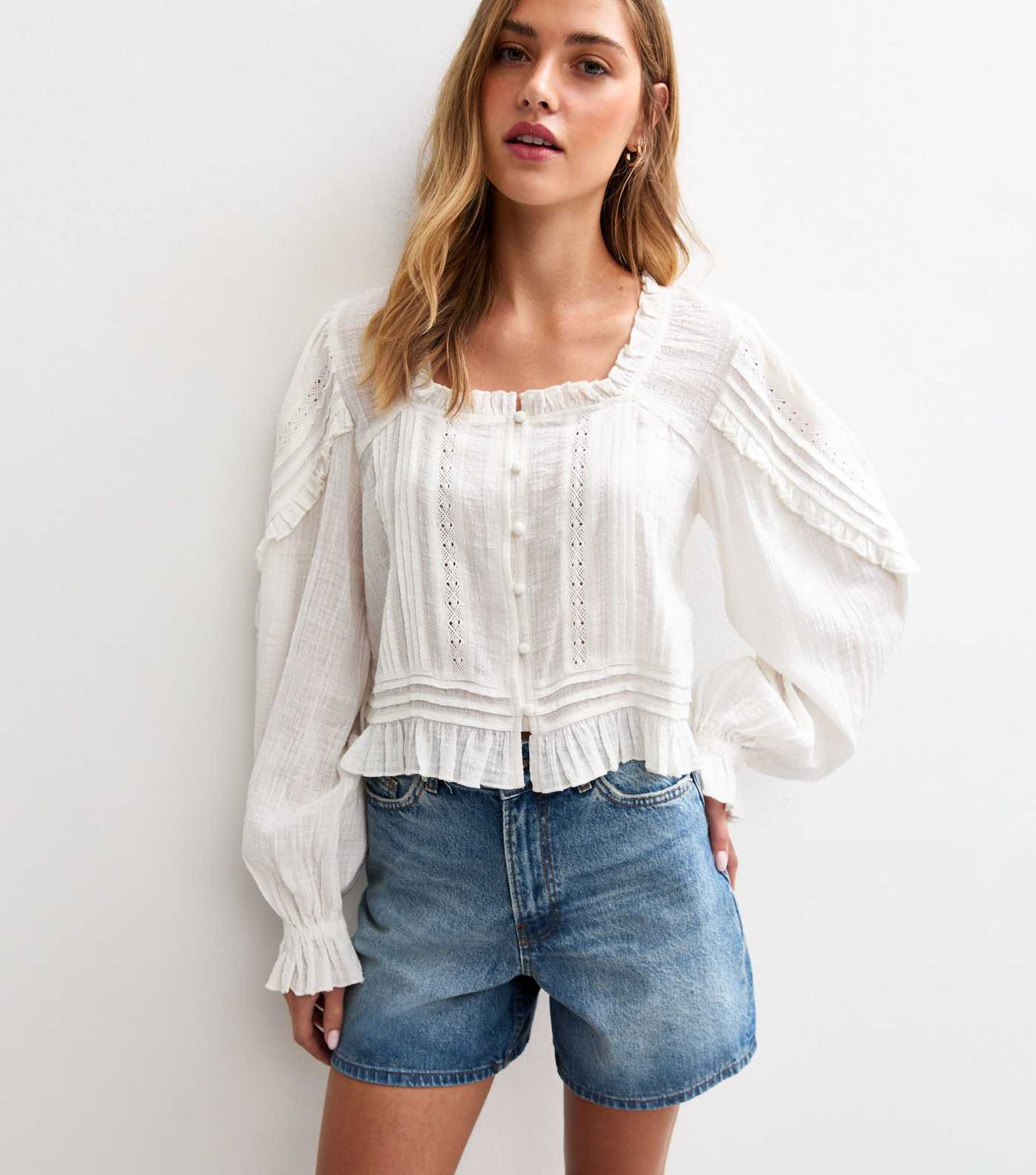 Blue A-Line Denim Shorts | New Look | New Look (UK)