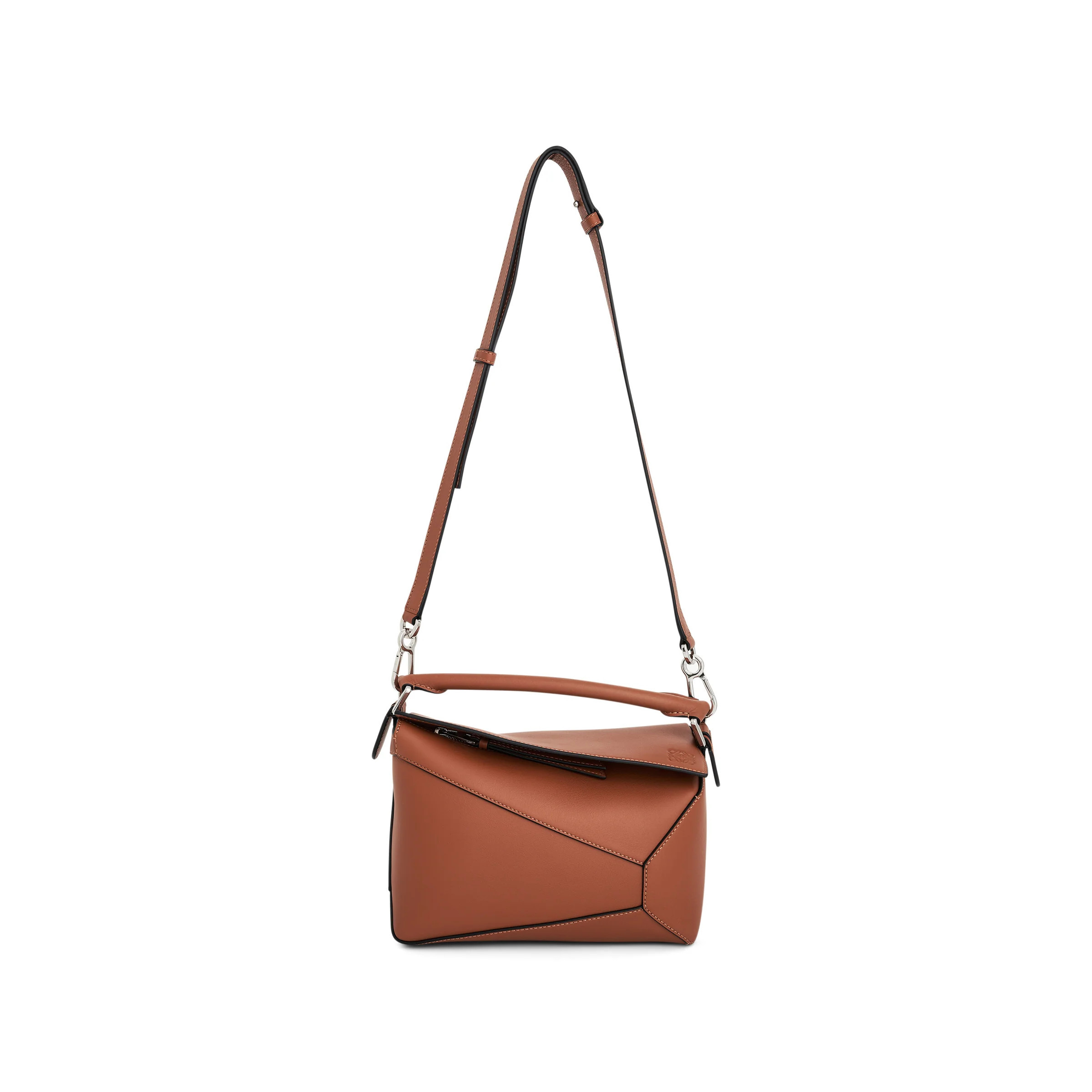 Small Puzzle Edge Bag in Tan | MARAIS