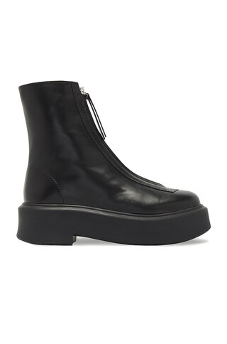 The Row Zipped Booties in Black | FWRD 