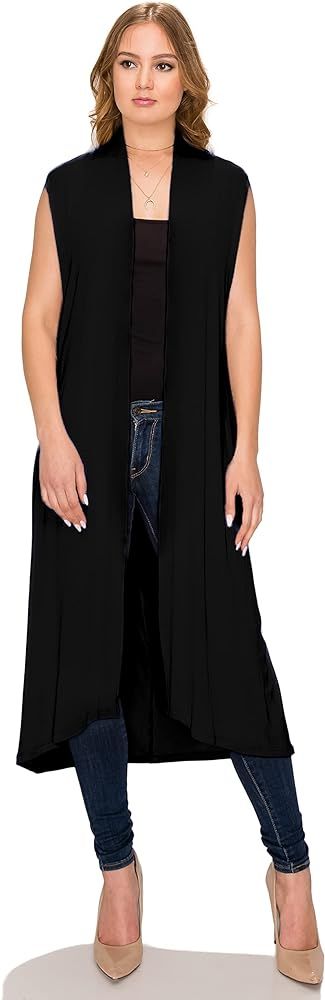 Women's Long Sleeve/Sleeveless Full Length Duster Long Open Cardigan(Sizes: S-5X) | Amazon (US)