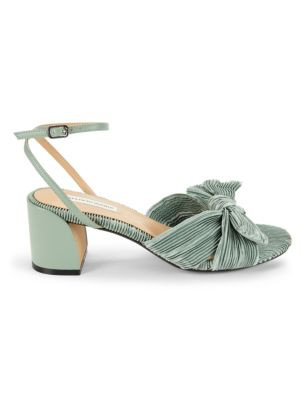 Kindra 64MM Block-Heel Bow Sandals | Saks Fifth Avenue OFF 5TH