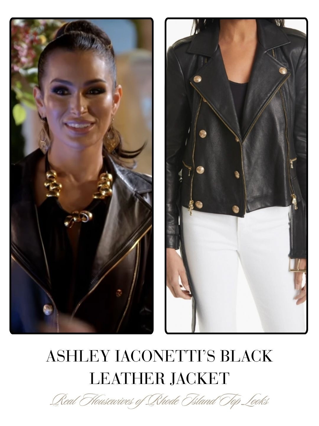 Ashley Iaconetti’s Black Leather Jacket