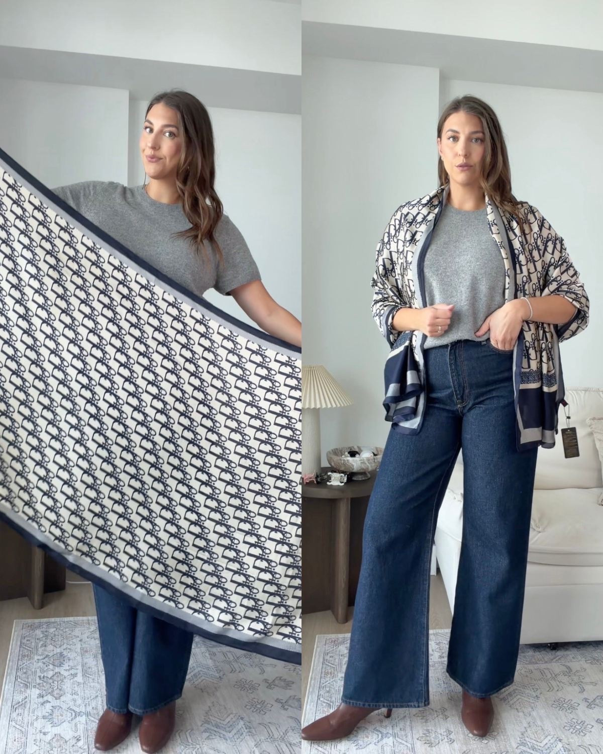 Designer scarf, Amazon price tag

Keywords:
designer inspired, amazon find, fall outfit, scarf 

#LTKootd #LTKWorkwear #LTKTall