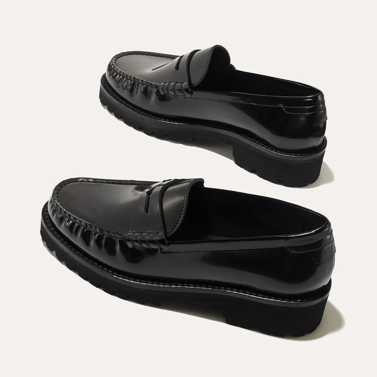 The Louisa Loafer - Black Calf | Margaux