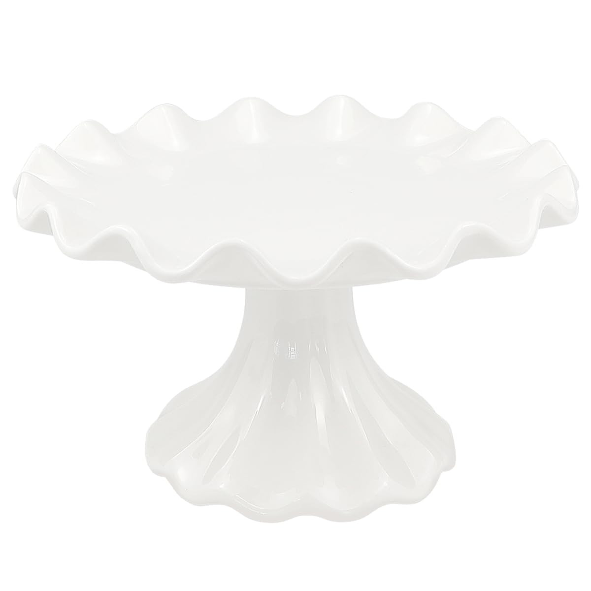 White Ceramic Cake Stand，Kitchen Décor Cake Pedestal Stand Dessert Display Tray Wedding Cake S... | Amazon (US)