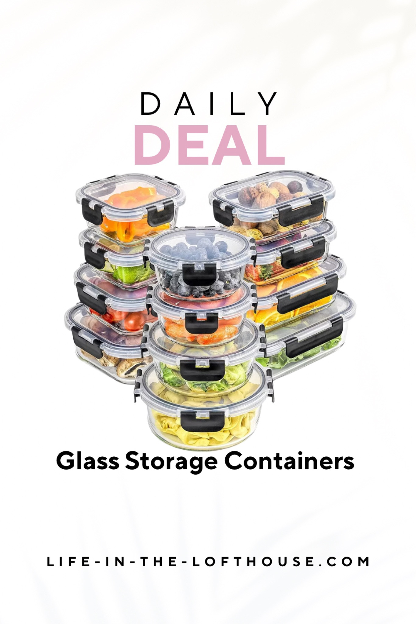 JoyFul by JoyJolt 24 Piece Glass Storage Containers with Leakproof Lids Set! On same now! 

#LTKFamily #LTKSaleAlert #LTKActive