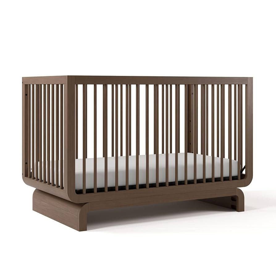 STORKCRAFT Santorini Convertible Crib with Toddler Guardrail (Hazelnut) – GREENGUARD Gold Certi... | Amazon (US)
